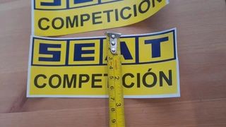 3 Pegatinas SEAT Competición