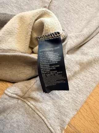 Felpa con cappuccio Tommy Jeans grigia con zip M