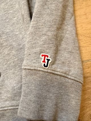 Felpa con cappuccio Tommy Jeans grigia con zip M