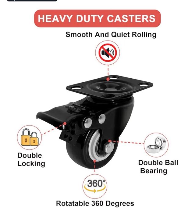 Ruedas giratorias para cargas pesadas LUZOON 823MC