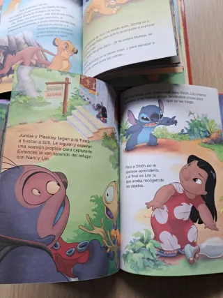 Libros Rey Leon, Libro de la Selva, Lilo Stitch