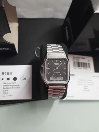 Orologio Casio Quadrato Argento