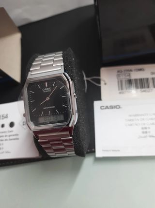Orologio Casio Quadrato Argento