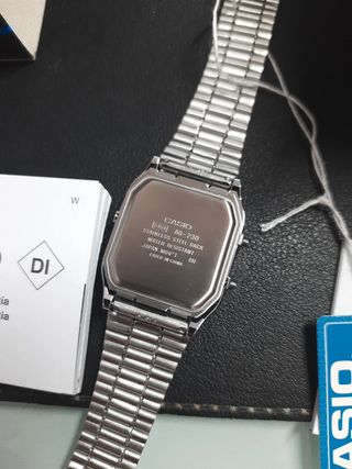 Orologio Casio Quadrato Argento