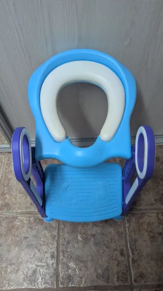 Adaptador de baño infantil azul