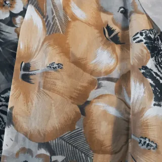 Sciarpa foulard floreale con tigre