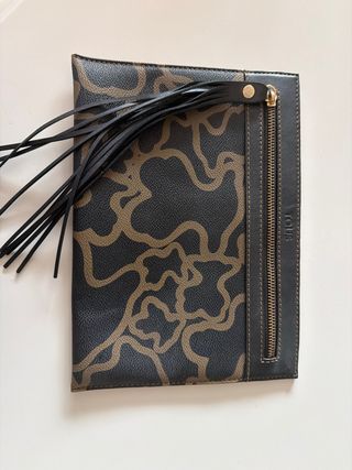 Cartera de mano Tous negra y marrón