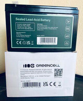 2 Batterie Greencell 12V 12Ah