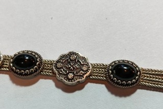 Bracciale vintage argento 925 e onice