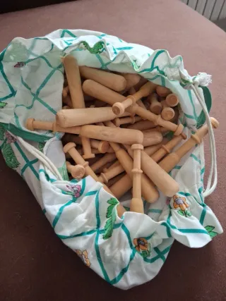 100 bolillos de madera para encaje