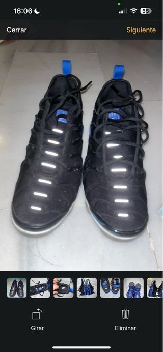 Nike Air VaporMax negras y azules