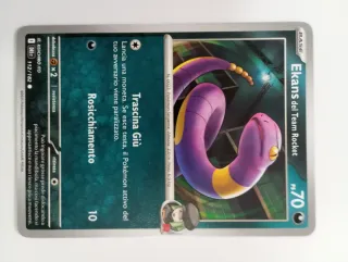 Carta original Pokémon Ekans del Team Rocket 112/1