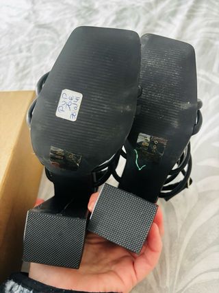 AD SHOES Sandalias Negras Talla 36 Nuevas