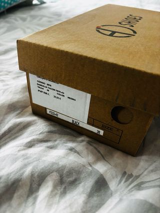 AD SHOES Sandalias Negras Talla 36 Nuevas