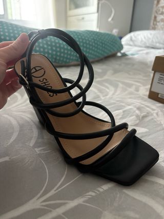 AD SHOES Sandalias Negras Talla 36 Nuevas