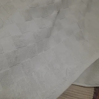 Tappetino bagno/cucina tessuto bianco