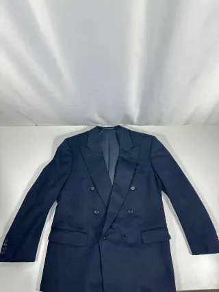 Americana Zegna Azul Doble Botonadura