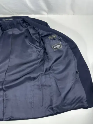 Americana Zegna Azul Doble Botonadura