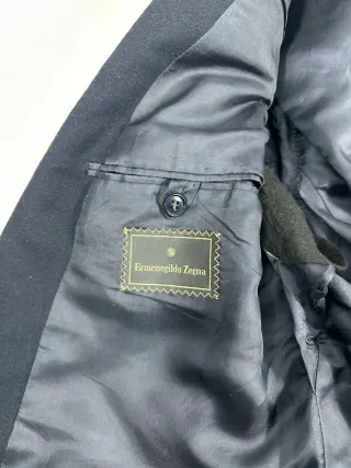 Americana Zegna Azul Doble Botonadura