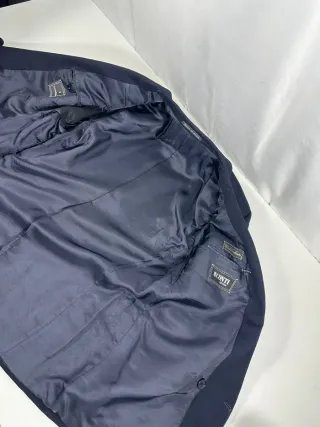 Americana Zegna Azul Doble Botonadura