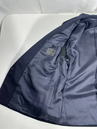 Americana Zegna Azul Doble Botonadura