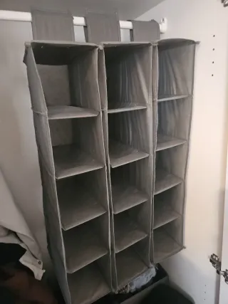 3 Zapateros colgantes de tela