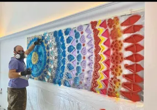 Decorazioni murales interni ed esterni.