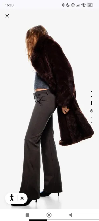 Pantalones traje tiro bajo grises