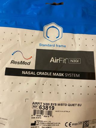 ResMed AirTouch N30i Mascarilla nasal CPAP