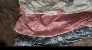 Minicuna bebé rosa casi nueva