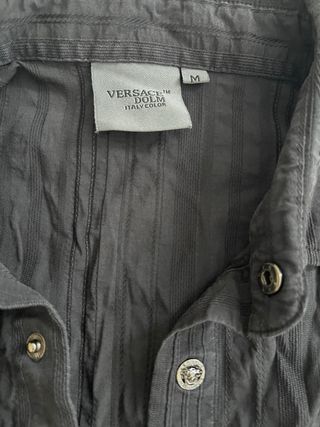 Camisa Versace Negra Hombre