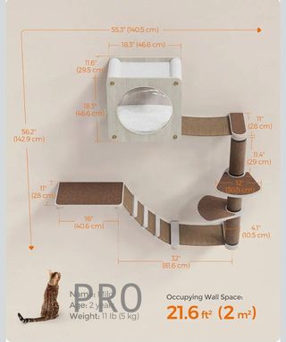 Feandrea Muebles de pared para gatos