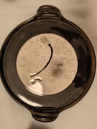 Set da tè in ceramica e legno