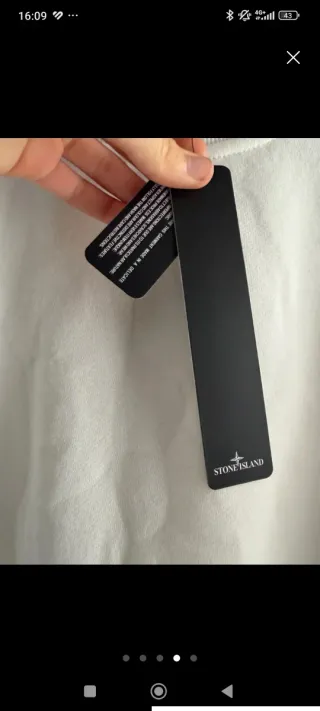 Sudadera Stone Island Blanca Nueva