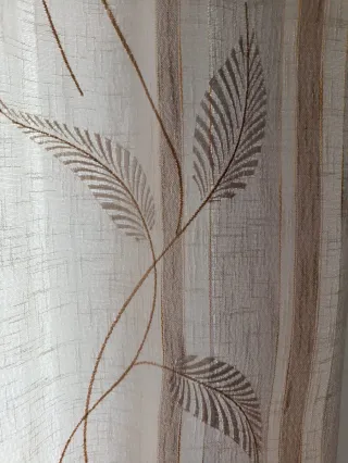 Tende in tessuto con asta