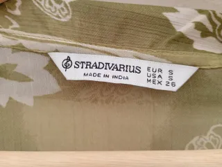 Cardigan verde vaporoso estampado