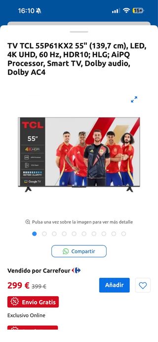 TV TCL 55 4K UHD Smart TV