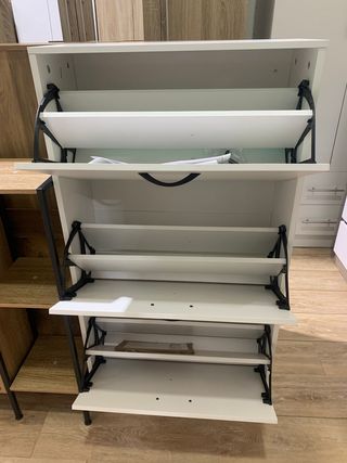 Zapatero blanco 3 baldas