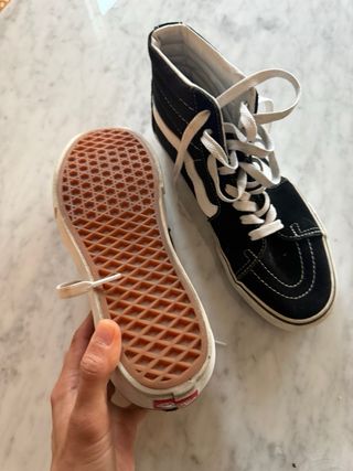 Vans plataforma negras