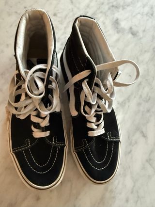 Vans plataforma negras
