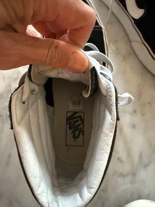 Vans plataforma negras