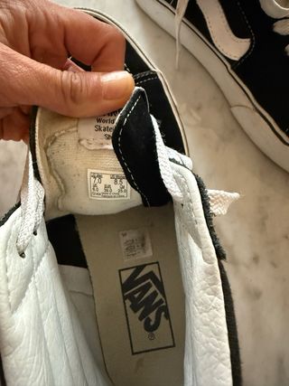 Vans plataforma negras