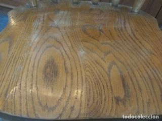 2 Sillas Coloniales Roble Americano. Años 60