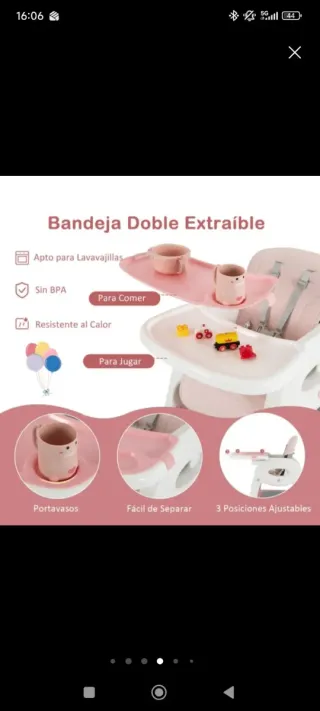 Trona evolutiva para bebé