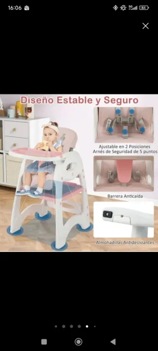 Trona evolutiva para bebé