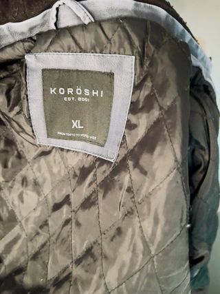 Chaqueta Koroshi con capucha Talla XL azul claro