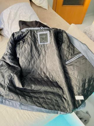 Chaqueta Koroshi con capucha Talla XL azul claro