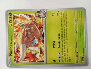 Carta Original Pokémon Pinsir di Armonio 120PS