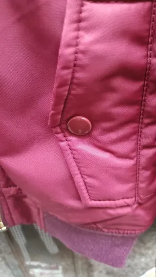 Cazadora bomber chica Schott Roja