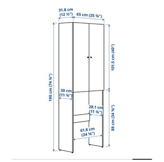 Mueble para lavadora NYSJÖN blanco